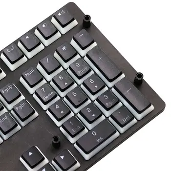 RGB 143 Keycaps ANSI Išdėstymas PBT Pudingas Dvigubo Odos Pieno Kulka Apšvietimu Keycap Už Corsair K70 K65 Mechaninė Klaviatūra