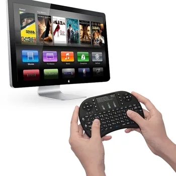 Rii i8+ Wireless/Bluetooth Mini rusų Klaviatūra Su Ličio Baterija Apšvietimo Touchpad PC, TV Box