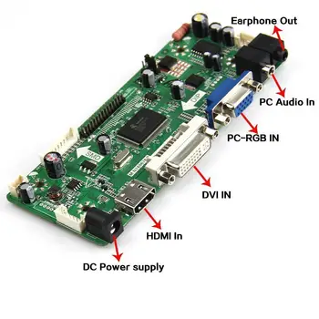 Rinkinys N140BGE-L43 VGA, HDMI, DVI Audio Controller board 