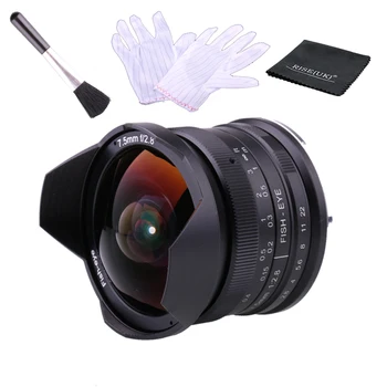 RISESPRAY 7.5 mm F/2.8 Plataus Kampo Fisheye Objektyvas 180 Laipsnių Multi-coated už CANON EF-M Mirrorless Kamera m4 m5 m6 m50