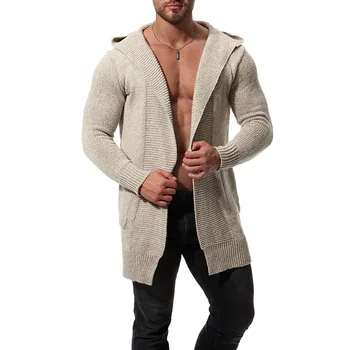 Rudenį Atsitiktinis Vyrų Džemperis O-Kaklo Dryžuotas Slim Fit Knittwear Vyrų Megztiniai