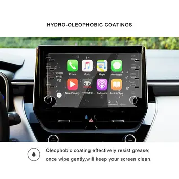 RUIYA Automobilių Navigacijos Ekrano apsaugos Corolla/C-HR 2019 2020 8 Colių Centrinis Kontrolės Ekranas Auto Interjero Lipdukai