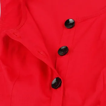 S-4XL Plius Dydis Moterų Derliaus Gotikos Atsitiktinis Elegantiška Raudonos Suknelės Medvilnės Paprasto Bloko Nėrinių Bowknot Moterų Mados Saldus Suknelė