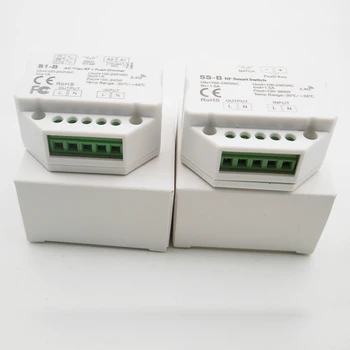 S1-B/SS-B AC Simistorių RF Smart Switch Išėjimo 100-240VAC 1A 240W 1.5 360W RF pažangus jungiklis su relės išėjimo led valdiklis