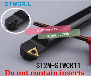 S12M-STWCR11 Staklės, Pjovimo Įrankiai CNC Tekinimo Staklės, Staklių Vidaus Tekinimo Įrankio Laikiklis nuobodu baras