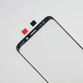 S8 S9 Plus Black Pakeisti Priekiniai Išorinio Ekrano Stiklo Objektyvas 
