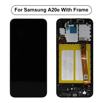 Samsung Galaxy A20E Ekranas A202 A202F SM-A202F LCD Ekranas Jutiklinis Ekranas skaitmeninis keitiklis Pakeitimo Galaxy A10E A102 Ekranas