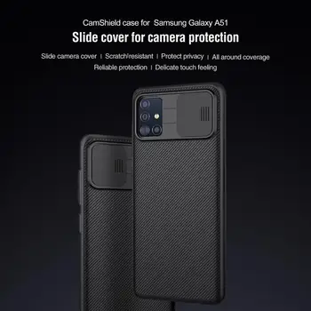 Samsung Galaxy S20 Plius S20 Ultra Atveju Nillkin CamShield Atveju Skaidrių Kameros Apsaugos Dangtelis skirtas Samsung Galaxy A51 A71 Atveju