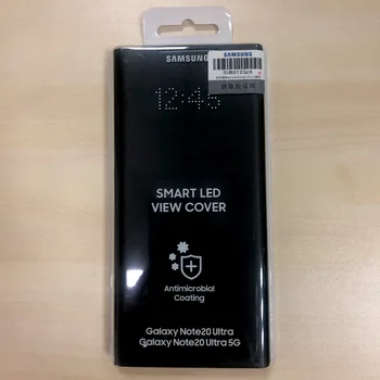 Samsung Originalus Led Smart Cover Telefono dėklas Peržiūrėti Dangtelis Skirtas Samsung Galaxy Note20 20 Pastaba Ultra 5G LED Piniginės Padengti Telefono dėklas