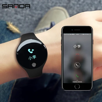 SANDA Luxury Smart Watch Moterų, Vyrų Sporto Žiūrėti Kalorijų Pedometer Sporto Laikrodžiai, Skirta 