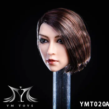 Sandėlyje YMTOYS 1/6 YMT020 Moterų Azijos YA Head Skulptūra, Drožyba su Pasodintas 12