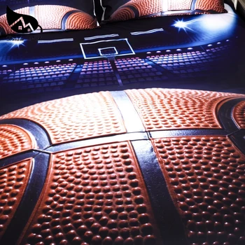 Sapnas NR 3D Krepšinio 2/3Pcs Antklodė Padengti Mada Sporto Patalynės, Antklodžių Padengti Su Užvalkalai EU/AU/US dydis Karalienė, Karalius Patalynė