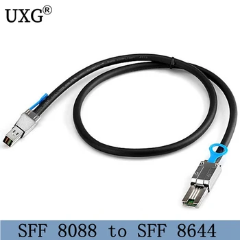 Sas sata kabelis SFF 8088 Išorės Mini SAS į Mini SAS Didelio Tankio HD SFF 8644 Duomenų Kabelis Serverio 50cm 100cm 3ft 1M