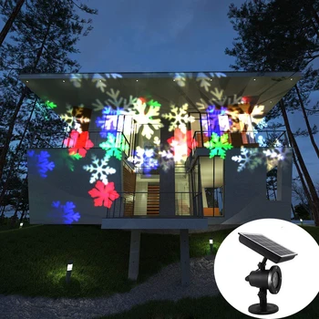 Saulės Kalėdų Snaigės Lazerio disco Šviesos, IP65, Lauko Juda Sniegas Lazerinio Projektoriaus Lempa Naujųjų Metų Šaliai Vestuvių dekoras