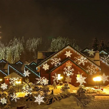 Saulės Kalėdų Snaigės Lazerio disco Šviesos, IP65, Lauko Juda Sniegas Lazerinio Projektoriaus Lempa Naujųjų Metų Šaliai Vestuvių dekoras