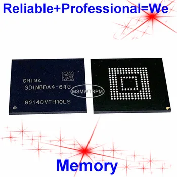 SDINBDA4-64G BGA153Ball EMMC5.1 5.1 64GB Mobilephone Atminties Naujos originalios ir naudotų Lituojamas Kamuolius, Išbandyta, GERAI
