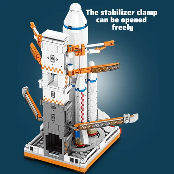 SEMBO Miesto Visatos Space Shuttle Palydovinės Statybos Blokus 