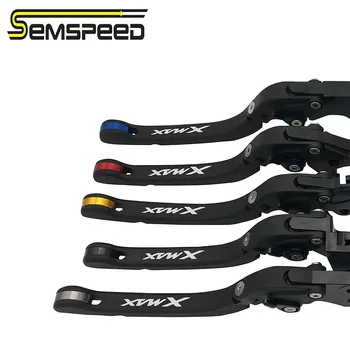 SEMSPEED CNC XMAX logotipą, Motociklas, Naujas, Sulankstomas Stabdžių ir Sankabos Stovėjimo Svertų Rankena Grips Už Yamaha XMAX300 XMAX250 XMAX125 400