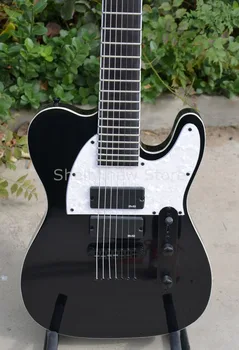 Shelly naują parduotuvę gamyklos custom black ebony fingerboard 7 string raudonmedžio kūno TL eilutę per gitara, muzikos instrumentų parduotuvė