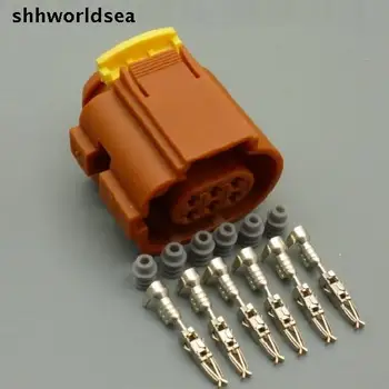 Shhworldsea 6 pin 1,5 mm automobilį droselio vožtuvo jungtis Auto vandeniui laidus pajungti plug 284717-3 Šiuolaikinių kia aštrių lobis