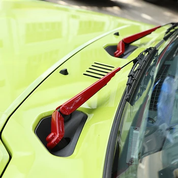 SHINEKA Automobilių Lipdukai Suzuki Jimny 2019+ Automobilių ABS priekinio, galinio Stiklo Valytuvų Mentės Ginklų Apdaila Dekoratyvinis Dangtelis Jimny 2019-2020
