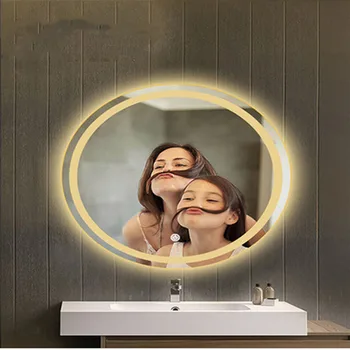 Sienos montuojamas led vonios veidrodis anti-rūko veidrodis 