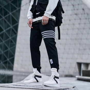 SingleRoad Mens Sweatpants Vyrų Mados 2020 Korėjos Stiliaus Poilsiu Hip-Hop Japonijos Streetwear Kelnės Juodos Haremo Kelnės Vyrams