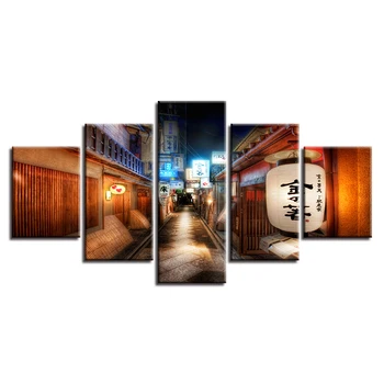 Sistema, Sienos Menas Namų Puošybai 5 Skydelis Japonijos Kraštovaizdžio Kambarį Drobės HD Spausdinti Tapybos Modulinės Nuotraukas Modernus Plakatas