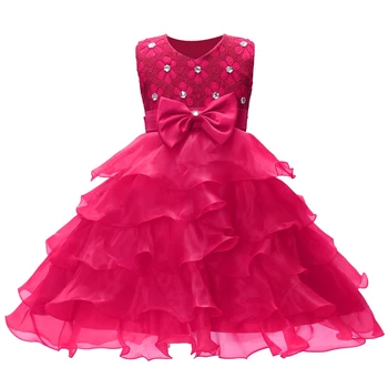 SJR-351 Karšto pardavimo suknelė mergaitėms 3-9 metų suknelės su peteliškę švenčių princesė suknelė atostogų vaikiški drabužiai 6 spalvų