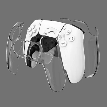 Skaidrus Aišku, Sunku Atveju Apsauginis Dangtelis Korpuso Odos Sony PlayStation Dualshock 5 PS5 Valdytojas Kristalų Visas Raštas