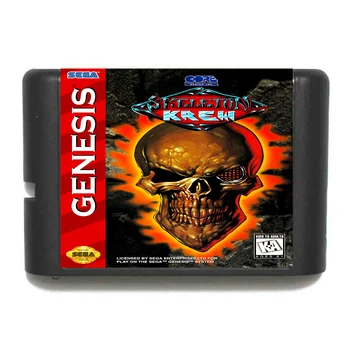 Skeletas Krew NTSC-JAV 16 bitų MD Žaidimo Kortelės Sega Mega Drive Genesis