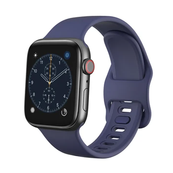 Skysto silikono dirželis apple watch band 44mm 42mm 40mm 38mm iwatch juosta 5/4/3/2/1 Pati, kaip 