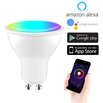 Smart Lemputės, Namų Apšvietimas, Lempos 6 W, Magic RGB +CW LED Keisti Spalvą Šviesos Lemputės Darbo Su 