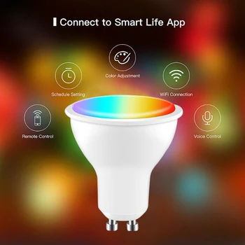 Smart Lemputės, Namų Apšvietimas, Lempos 6 W, Magic RGB +CW LED Keisti Spalvą Šviesos Lemputės Darbo Su 