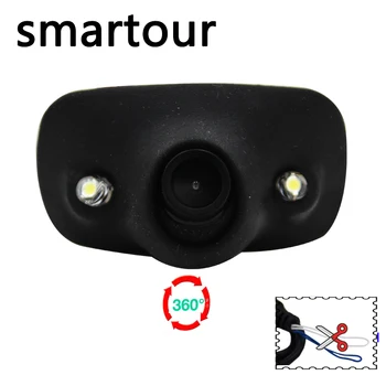 Smartour HD Vandeniui Stovėjimo Stebi Sistemos 2 LED Naktinio Matymo Automobilio Galinio vaizdo Kamera, 4,3 colių galinio vaizdo Veidrodėlis Priekinis/Šoninis /Tsb