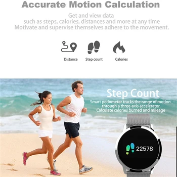Smartwatch Sporto Bluebooth Fitneso Tracking Širdies ritmo Monitorius 