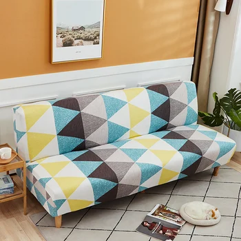 Sofa-Lova Padengti Universalus Armless Lankstymo Šiuolaikinės sėdynių užvalkalai ruožas apima pigūs Sofos Raštas Elastinga Futonas Spandex Dangtis