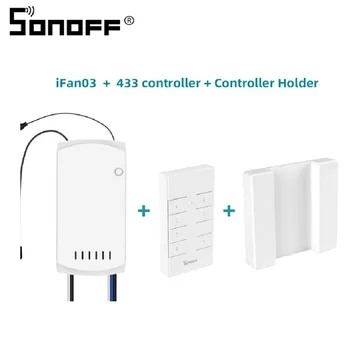 SONOFF IFAN03/RM433 Nuotolinio Valdymo 433mhz Wifi Ventiliatorius Šviesos Reguliatorius Greičio Reguliatorius Smart Switch Parama 