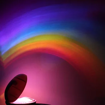 Spalvinga Vaivorykštė Naktį Šviesos su 3 Rūšių LED Šviesos Magija Spalvinga Vaivorykštė Šviesos Kiaušinio formos Projekcija Lempa Vaikams Namų Dekoro