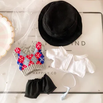 Spalvos vilnonių vest liemenė kelnės 20cm kostiumas 20cm kūdikių dress ExO star doll skrybėlę, batus, lėlės, drabužiai, lėlės priedai