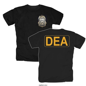 Spausdinti Harajuku Viršuje, Fitneso Prekės ženklo Drabužių T-Shirt Marškinėliai Herren DEA Agentas Specialios USA Amerika Vykdymo Agancy Įdomus Tee Marškinėliai