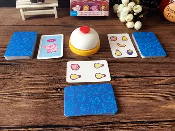 Stalo Žaidimai Kortelės vokiečių Širdies Medicina, 2-Player Tėvų-Vaikų Puzzle Reakcijos Darbastalio Žaidimas su Bausmės Žaidėjas Žiedas