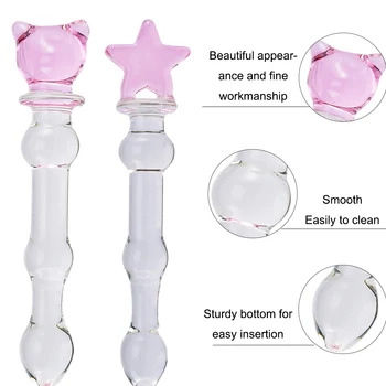 Stiklo butt plug naują atvykimo unisex analinis kaištis, skirtas vyrų, moterų masturbacija sekso įrankiai poros analinis treneris porų sekso žaislai