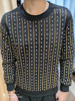 Streetwear Klubas Komplektus Etape China Spausdinimo Vyrų Marškinėliai Megztinis Vyrams Drabužius Asmenybės Juostelės Karšto Gręžimo Marškinėliai Homme