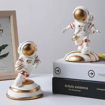 Strongwell Šiuolaikinės Astronautas Statulėlės Astronautas Šiuolaikinio Meno Miniatiūra Modelis Šiaurės Šalių Namų Puošybai Kambario Dekoro Gimtadienio Dovana