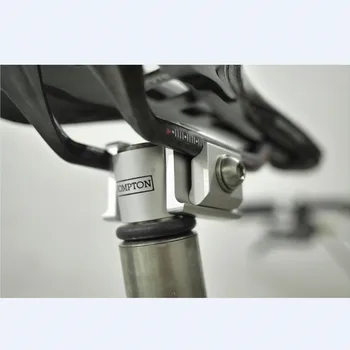 Sulankstomas dviračio sėdynės vamzdelio collet tarpiklis už brompton dviratį anglies balnelio bėgių 8-9.5 mm juoda, sidabro