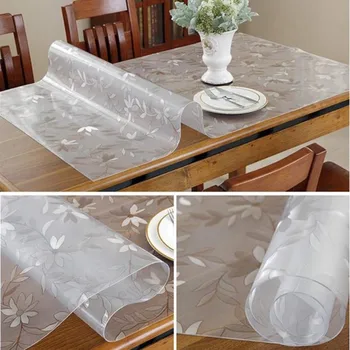 Sutirštės 1,5 mm skaidrus kosmosas PVC staltiesė atspari vandeniui lentelė padengti alyva-įrodymas, virtuvė custom minkšti stiklo apsauga, matinis