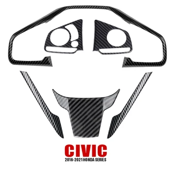 Taikomos 10-Oji Kartos Civic Interjero Pakeitimas Konsolė, Vairas Mygtuką Lipdukas Dekoratyvinės Juostelės Civic Sedanas yra