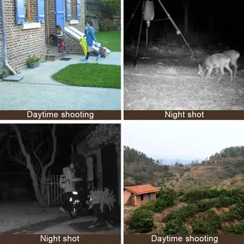 Takas Camera 12MP 1080P Žaidimą, Medžioklės, Laukinių gyvūnų Foto Kameros, Naktinio Matymo Vandeniui 2 Colių LCD Led, Naktinio Matymo Žvalgymo