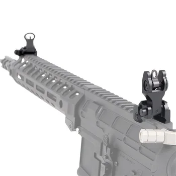 Taktinis Priekiniai Galiniai Žvilgsnio Nustatyti, Lankstymo Dizainas Dviguba Diafragma Polimero Paminklų Pritaikymas Picatinny Bėgiai M16 M4 AR15 Šautuvas